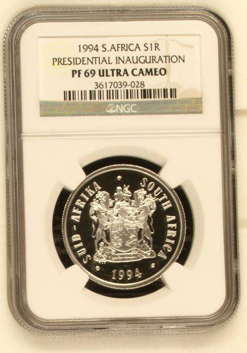 " 2nd Finest - Only Three Better " PF69 Ultra Cameo 1994 R1 Presidential Inauguration. Bid Per Coin.